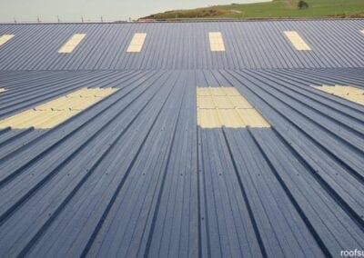 Metalseal, BBA Approved metal roof coating in "Steel Blue"