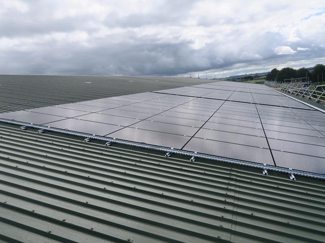 image showing a roof coated and brought into repair prior to the installation of solar panels